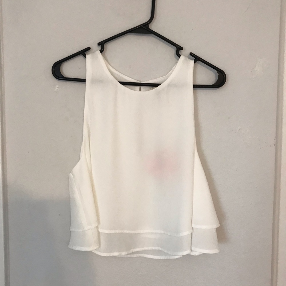 Show Me Your Mumu White Cropped Tank